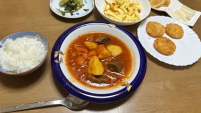 今日のディナー(ビーフシチュー)