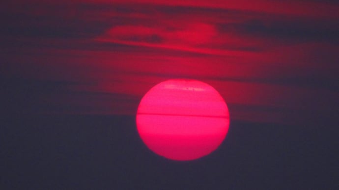 かもめ島の夕陽&羊蹄山・洞爺湖・花和神社