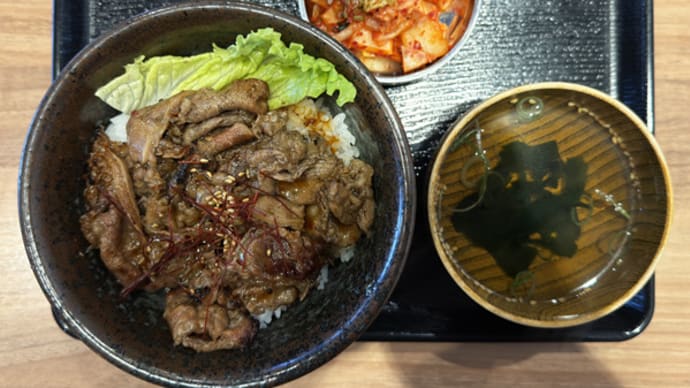 焼肉丼とスンドゥブ 炭火のくいしんぼう@福山市「カルビ丼」