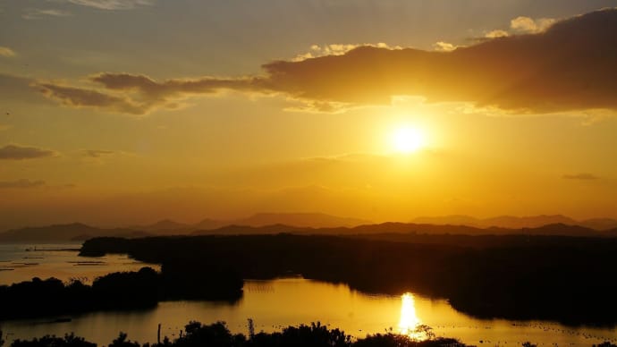 湿度３５％の夕景