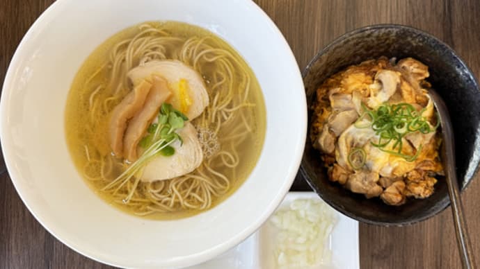 鶏そば 春木屋@福山市「鶏そば親子丼ハーフ」