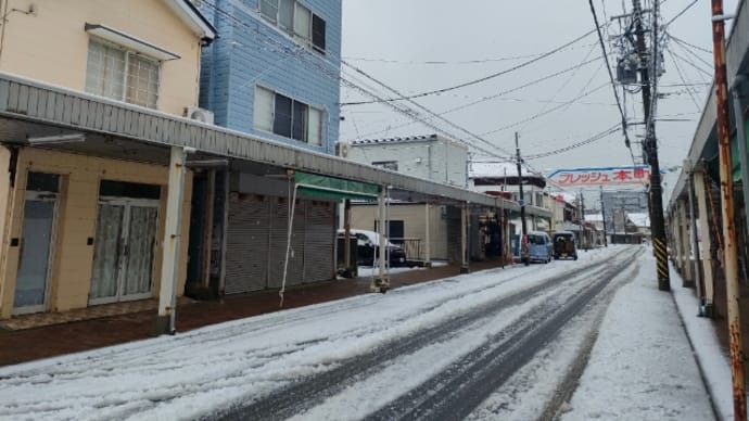 雪が積もった〜