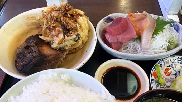 市場の中の定食百名店 「一力」 でランチ!