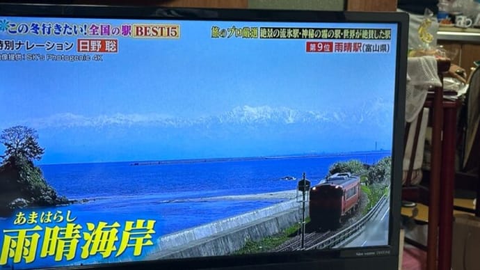 テレビを見て