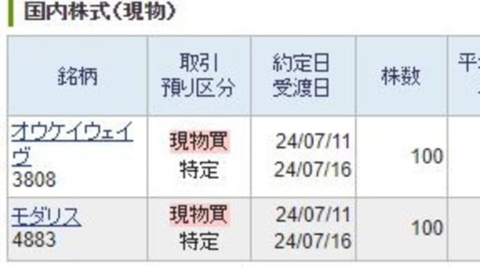 ボロ株 3808 オウケイウェイヴ 4883 モリダス 買い