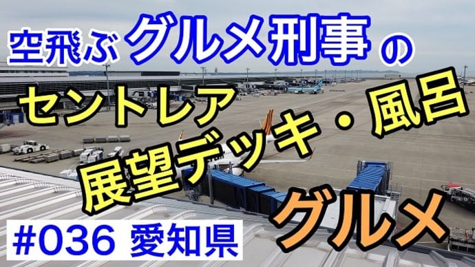 #036 中部国際空港セントレアの展望デッキとお勧めグルメ、飛行機が望める展望風呂をご紹介！