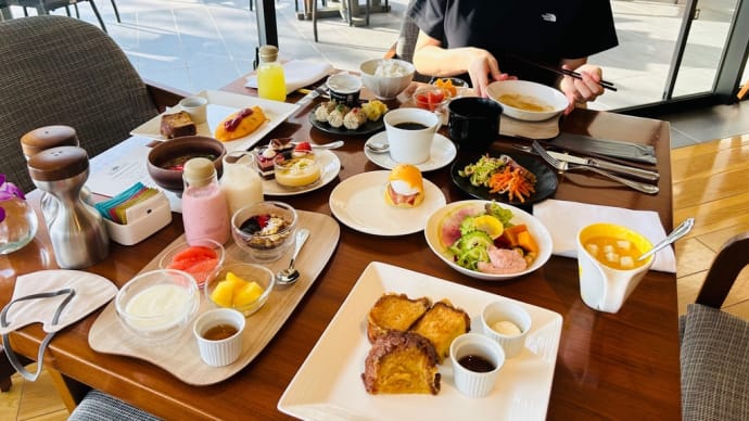 ハレクラニ沖縄の朝食素敵♡アプリで呼び出してくれる!出産前最後の母と娘の沖縄旅行⑦