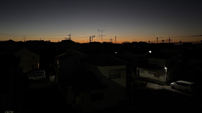 おはようございます(今朝の朝焼け)