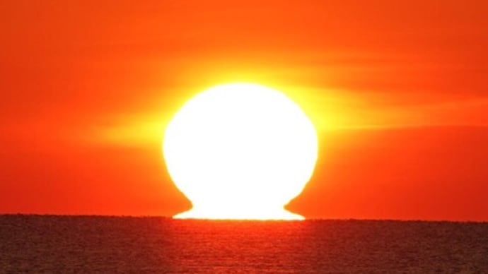 達磨太陽（朝陽）　2023年だるま朝日17号　7月30日