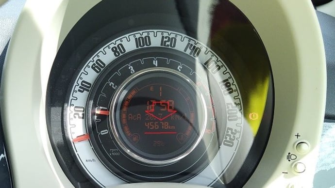 FIAT500　ODDメーター　45,678km