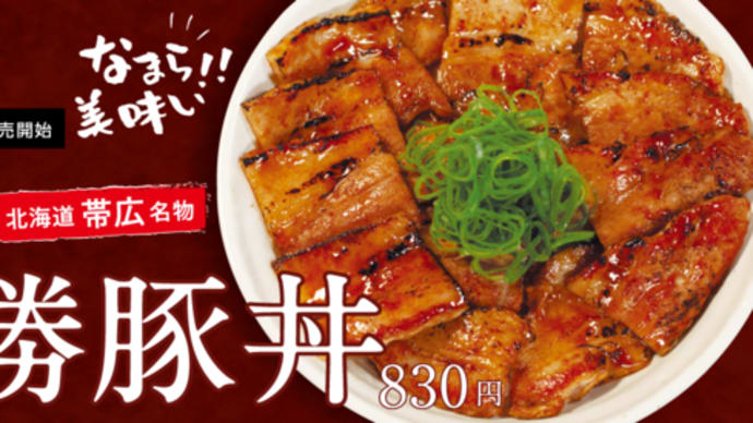 【松屋】北海道といえば十勝豚丼!?