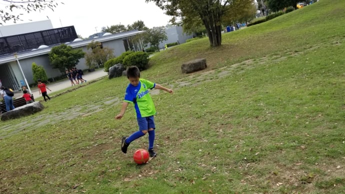 息子くん初サッカー合宿