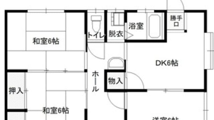 豊橋市 中野小学校・南陽中学校校区3DK平屋の借家・賃貸一戸建