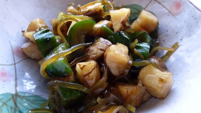 生菊芋の料理~ふじっこと サラダ感覚でサッパリと!