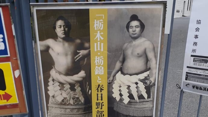 「栃木山・栃錦と春日野部屋」展