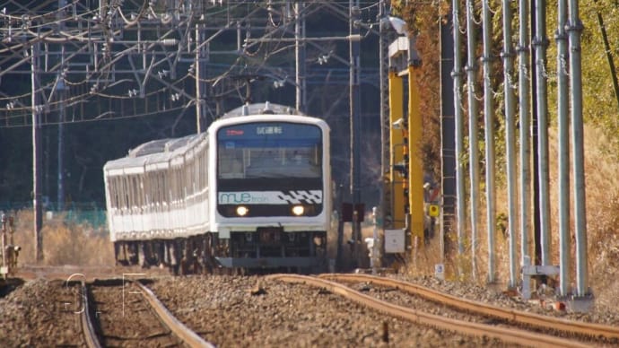 2022年1月27日　総武本線　物井　209系 mue train 