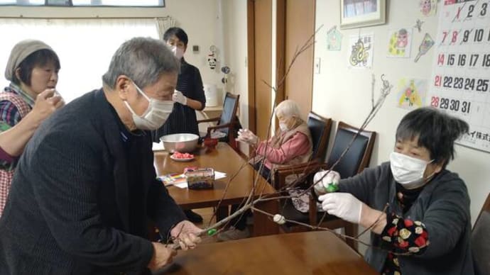 繭玉作り