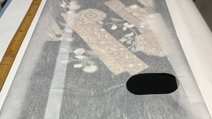 金糸ほつれ修理を行い【黒留袖】のお着物が仕上がりました。