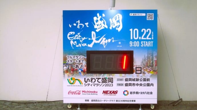 いわて盛岡シティマラソンの下見して来た。(出るわけではない)