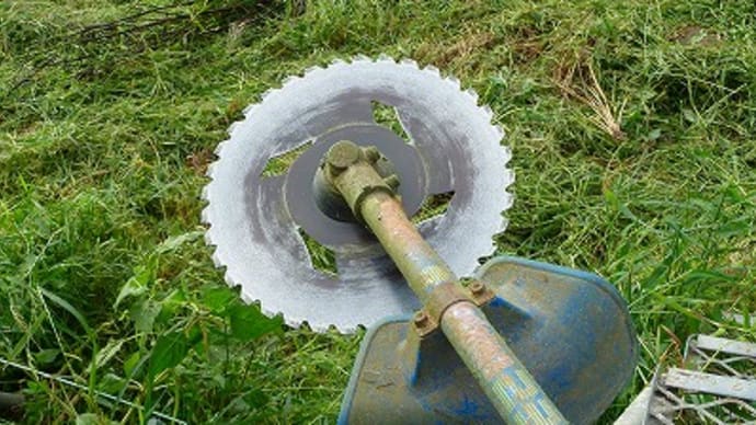 野菜園の草刈