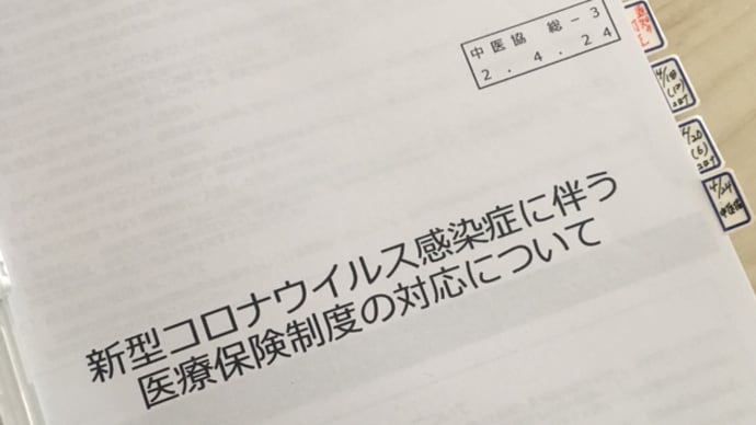第456回中央社会保険医療協議会(令和2年4月24日開催)