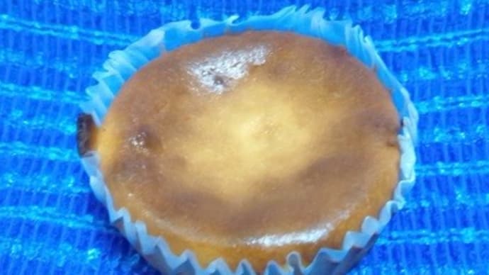 バスク風チーズケーキ、今日のおやつね:D