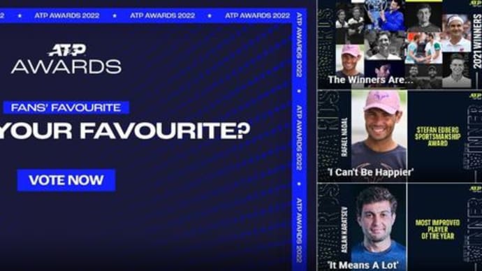 2022 ATP Tour Fans' Favorite presented Voting begins