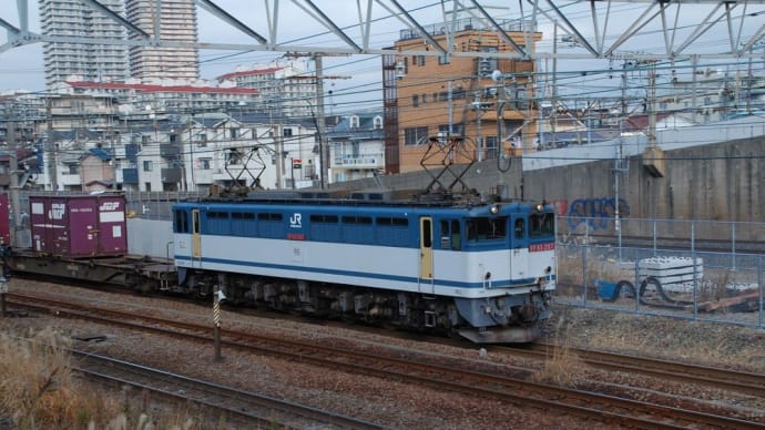 EF65-2117【横須賀線脇貨物線:矢向小倉陸橋より】 2019.12.25