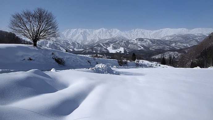 ★白馬村  野平から雪景色❄❅❆　2021