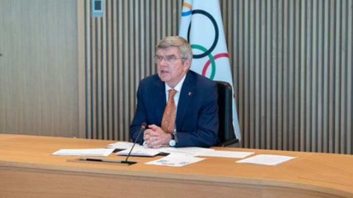 IOC会見中に抗議「五輪いらない」 放送禁止用語も