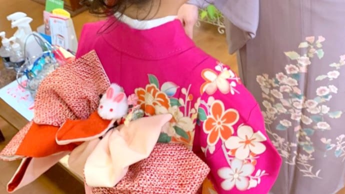 七五三 7才&お母様のヘアセットと着付け