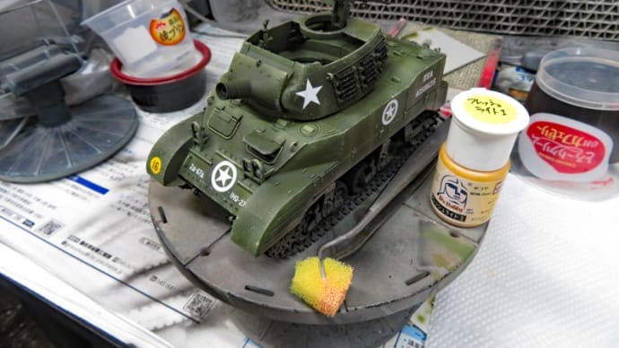 M8 1/35 タミヤ #10 チッピング