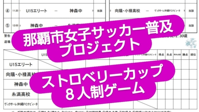 女子ストロベリーカップ8人制ゲーム