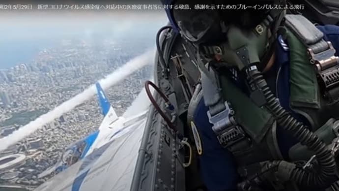ブルーインパルスによる「感謝飛行」~機内等映像~