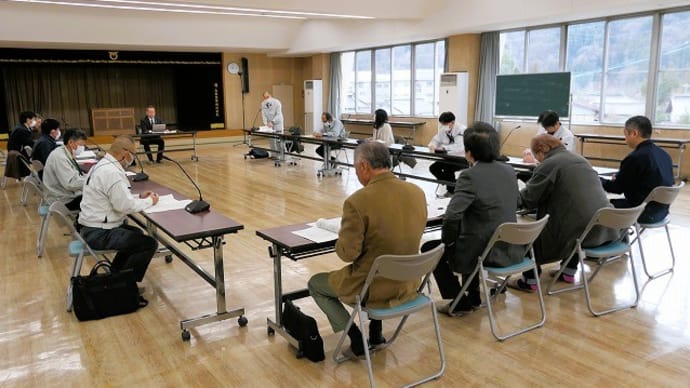 有害鳥獣駆除対策協議会＆やまなみ荘テイクアウト昼食＆上生坂上空からの風景