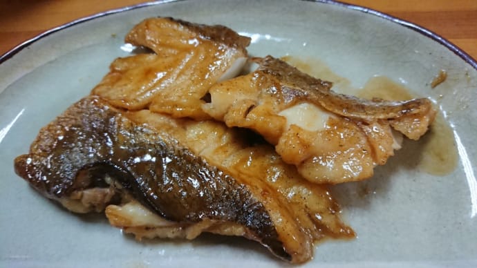 タラのムニエル、バター醤油風味。