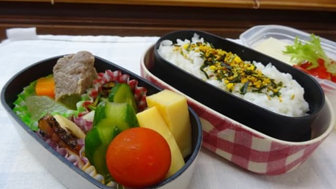 塩豚と冬瓜煮のお弁当と、コンタクトレンズ