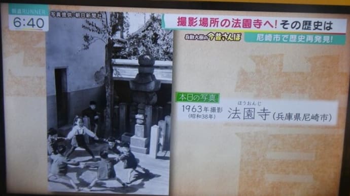 「兵動大樹今昔さんぽ」で紹介された尼崎・法園寺の佐々成政公供養五輪塔