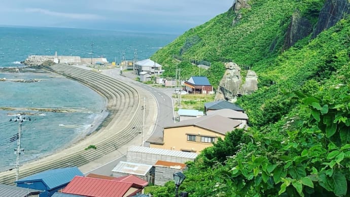 【青森県竜飛（旧三厩村）】美しい海岸線、念願のR339階段国道を歩く