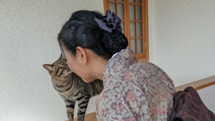 詩吟の会の初吟会に着物で出掛けた