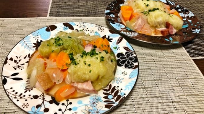 週末は男子ごはん〜ロールキャベツなど…