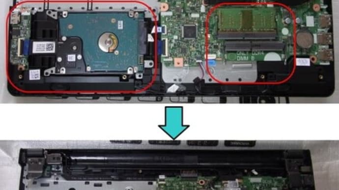Inspiron 15-3567 SSD換装、メモリ増設