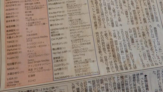 やっぱり観たい、紅白歌合戦