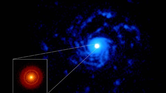 CfAの科学者が「惑星工場」周りの不思議ならせん構造を発見