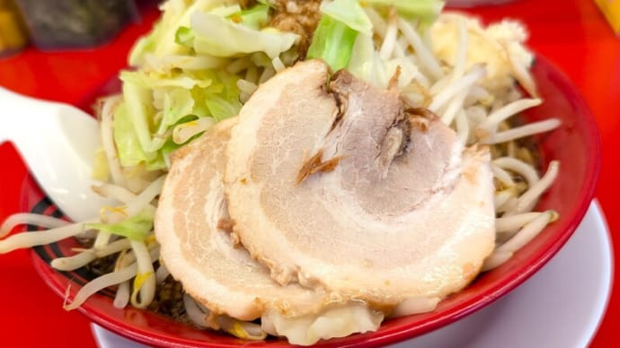 ラーメン魁力屋東千葉店＠東千葉　期間限定『にんにく背脂漆黒醤油らーめん』はまさに魁力屋✖二郎系の脅威の一杯？！