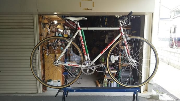自転車整備台 製作 前輪振れ止