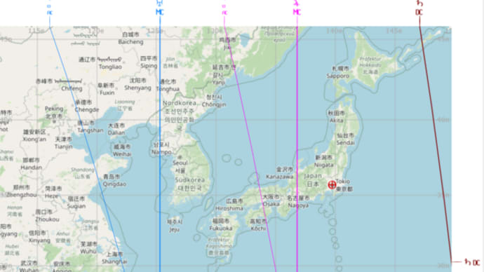 6月22日 山羊座満月の地図