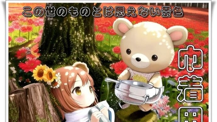 クマンズと曼珠沙華(巾着田‼ この世のものとは思えない景色 ❣)
