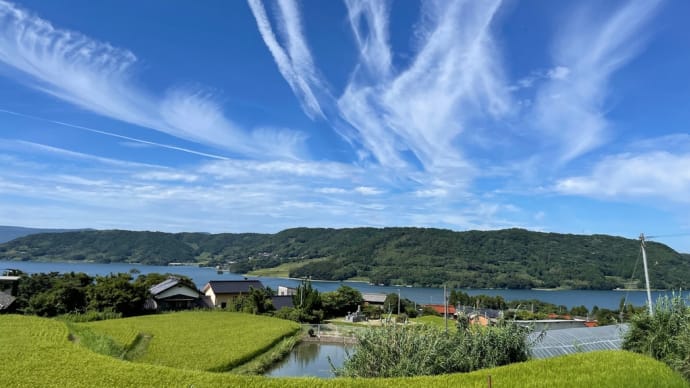 肥前町を街頭宣伝。