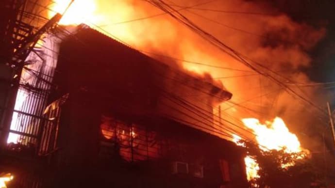 マニラ市トンドで火災